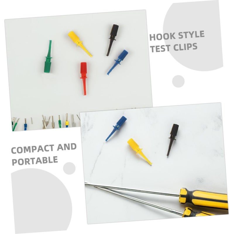 Stobaza 25pcs Multimeter Test Hook Clips Kit Portable Electronic Testing Probes Resilient Material - Image 3